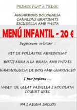 menu infantil