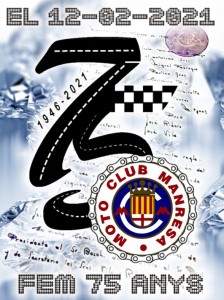 Muntatge logo motoclub 75 anys
