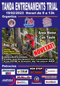 tanda entrenaments can taule 2023